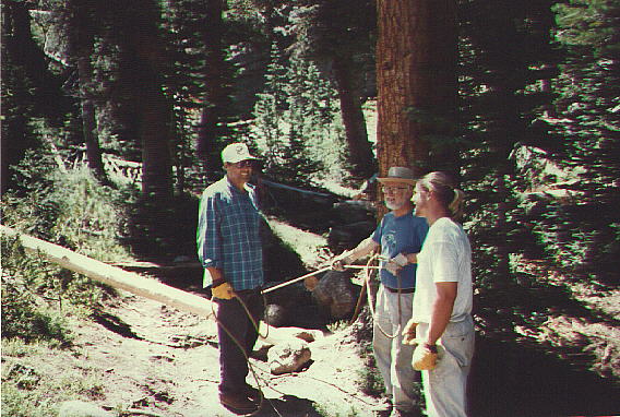 Rope on log drag