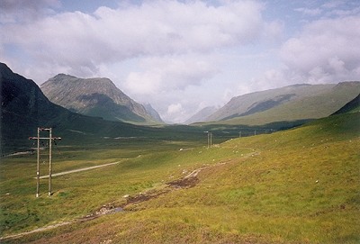 The entrance to Glen Coe