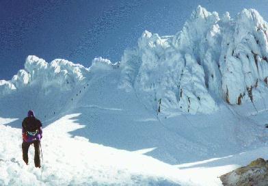 The Chute Awaits Climbers