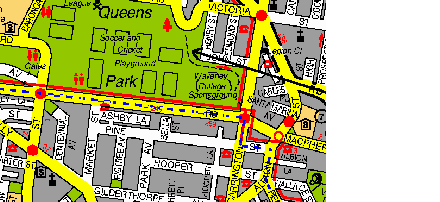 Map of Queens Park