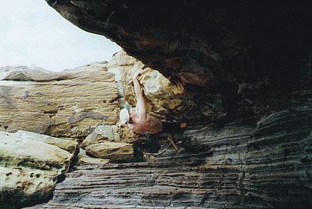 Bouldering at Tallow Beach