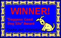 'Doggone Good Dog Site' Award