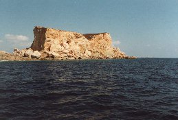 East side of Filfla