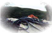 Material de escalada no topo do Ve da Noiva