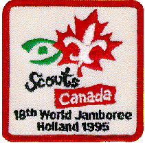 Official Scouts Canada 18th WJ Contingent Badge (1995)