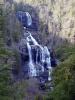 The observation deck overlooks the falls from hundreds of feet above