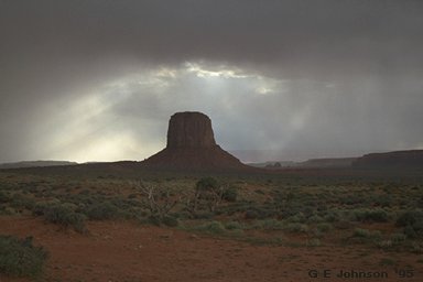 Monument Valley thunder storm