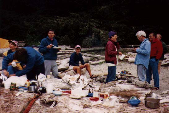 dinner Clayoquot Sound