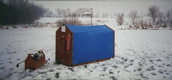 Fish House and equipment sled