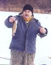 Mel's first fish thru the ice