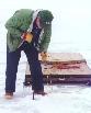 Knocking a hole in the ice