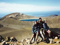 Red Crater Tongariro Overlooking Emerald Lake