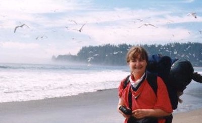 The beach just below the Carmanah Lighthouse