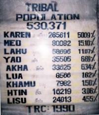 hill tribe population