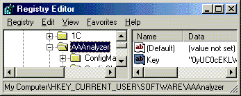Activity and Authentication Analyzer ASProtect registration key location