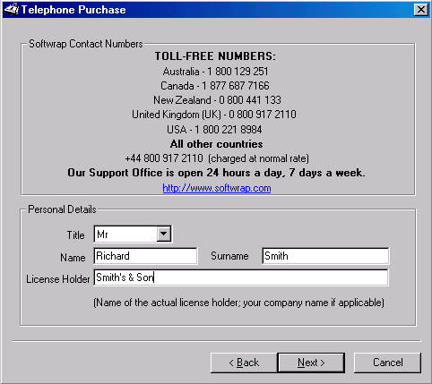 purchase over the phone