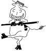 Picture of cow dancing