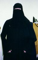 Lenny is her full Muslim gear