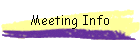 Meeting Info