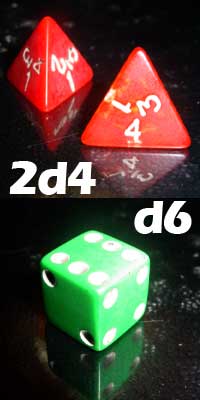 d4 and d6