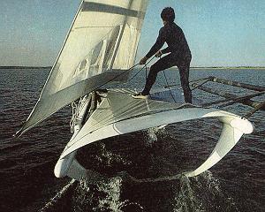 Flies like a hydrofoil, handles like a windsurfer