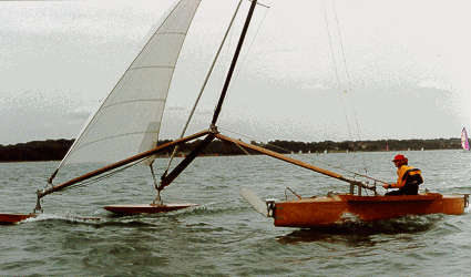 Malcolm Barnsley sailing the Delta