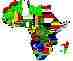 Map of Africa with Flags