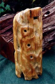 Ocarina tallada de tacuara