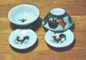 $ 3.59 for set of 1 plate and 1 bowl