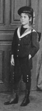 Berg as a schoolboy in the "Second Class"
