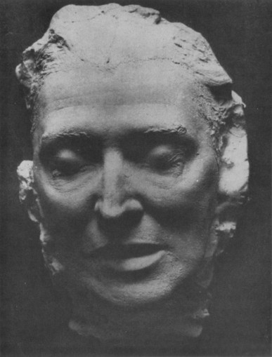 Berg's death mask, taken by Alma Mahler Gropius