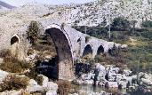 antique bridge in northern Albania 