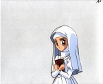 Seira holds on to her book (probably a Bible) - NFS