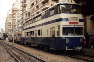 Train departing Roushdy Station