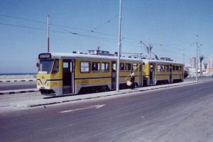 #127 running as Line #15 in the Ras el-Tin Palace Street, Alexandria, Egypt. April, 2001.