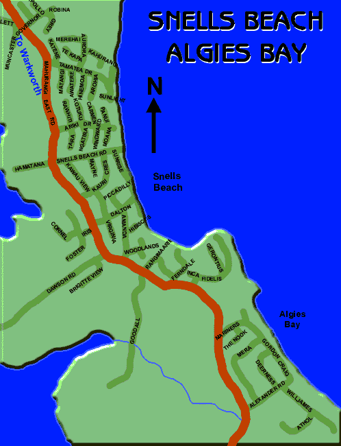 Algies Bay map