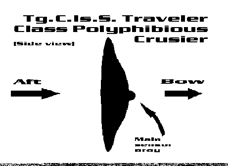 Side view of a Traveler Class Cruiser