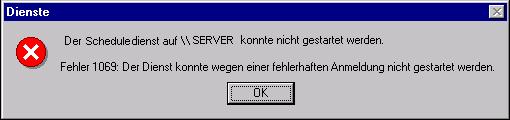 Fehler 1069