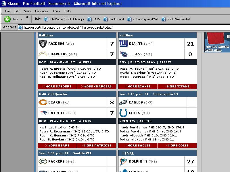 Football score