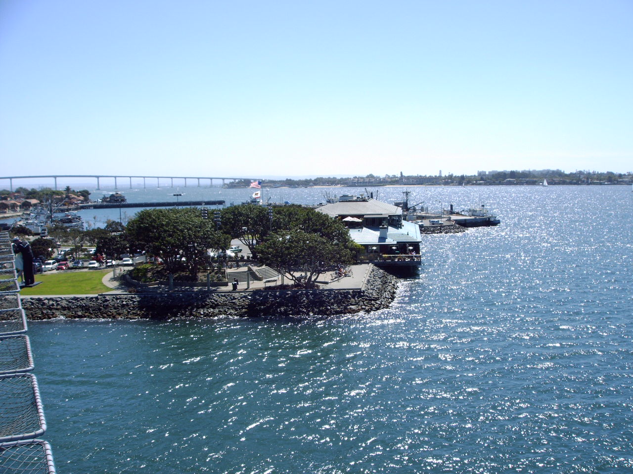 Picture of the view from the Midway ship
