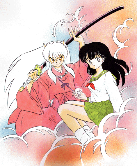 Inuyasha and Kagome Manga Style