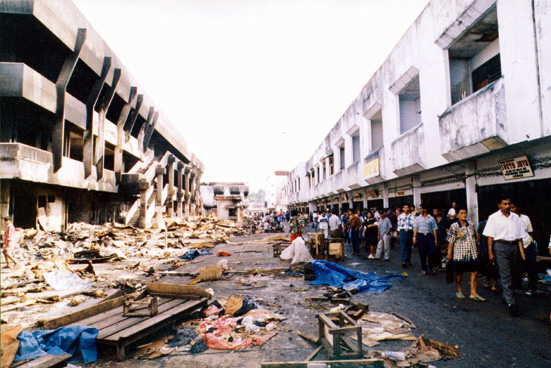 Mardika Shoping Center - Burned