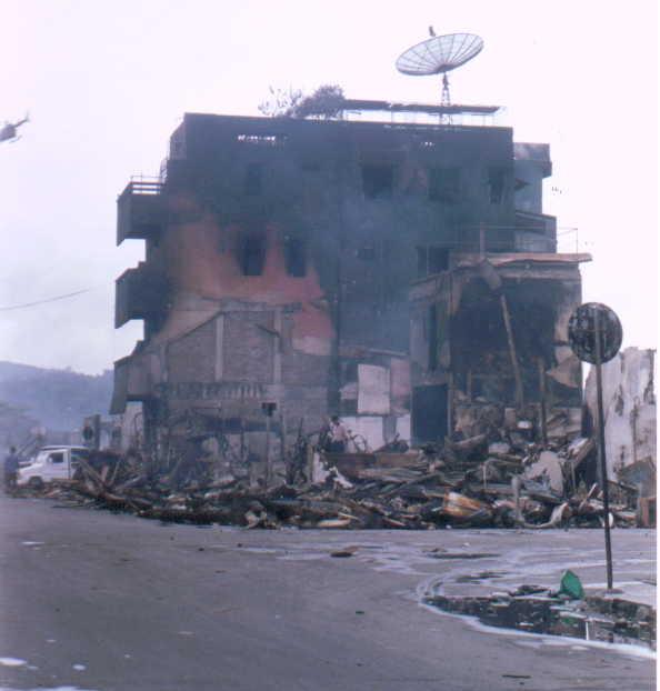 Destroyed City Center of Ambon