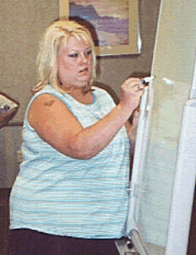 Tessa drawing Gryphon