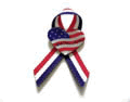 Flag ribbon with heart