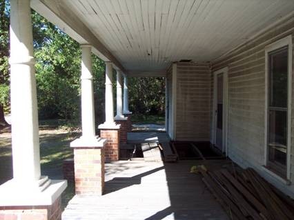 The front porch..