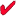 red check mark