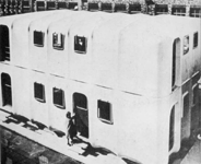 Mickleover , Habitación cápsula. Estructura de dos plantas a base de plástico reforzado. Birmingam 1963 