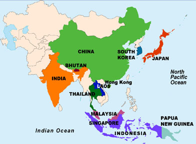 Map of Asia