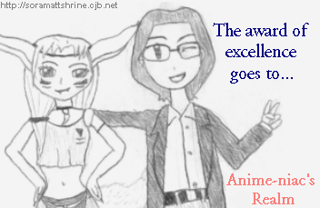 I won The Award of Excellence!  Don't I look cute with Jyou?